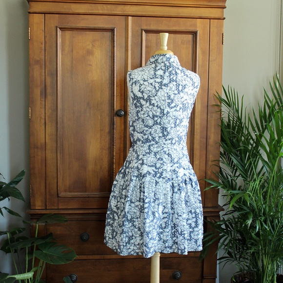 NWT Betsy Johnson Mini Dropwaist Shirt Dress Size US 8 - Picture 8 of 12